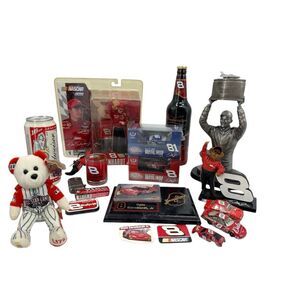 Dale Earnhardt Jr Lot Collectables 1st Daytona 500 win Trophy zippo Budweiser